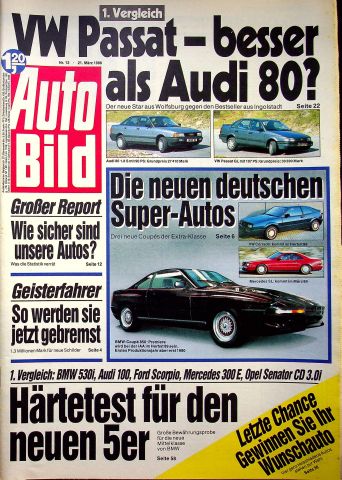 Deckblatt Auto Bild (12/1988)